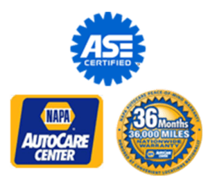 ASE and NAPA Auto Care Logos